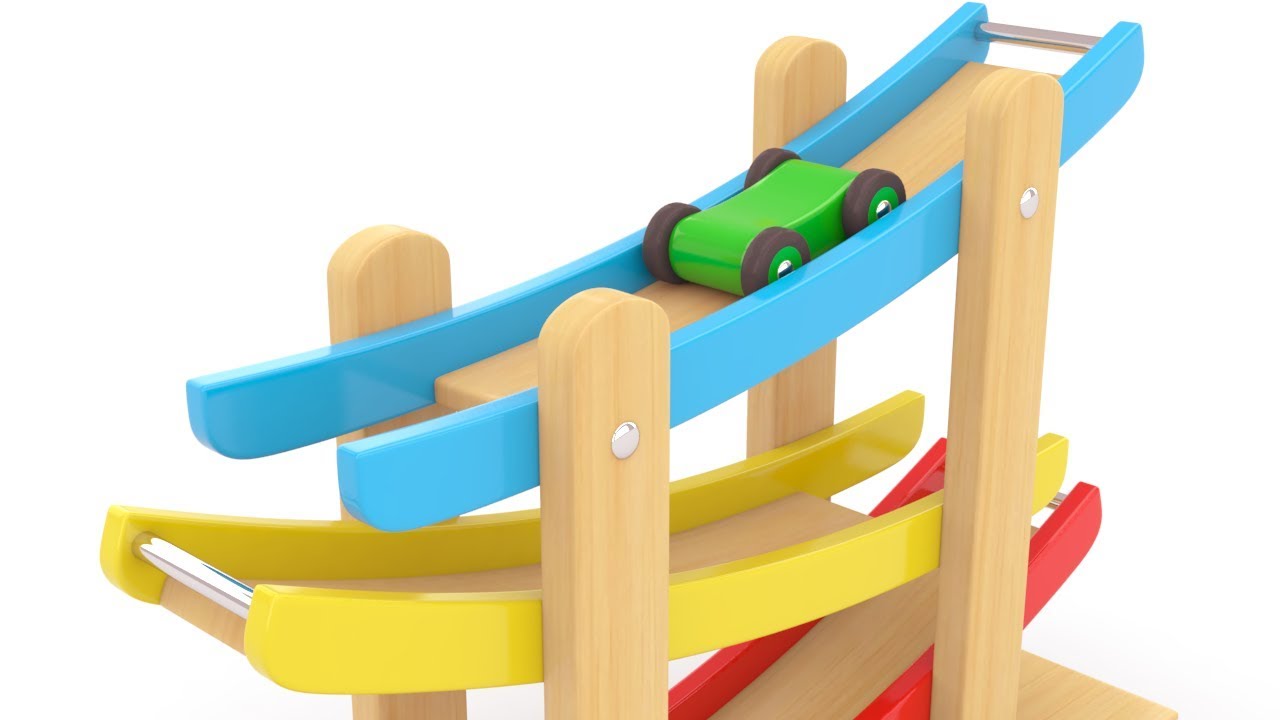 Learn Colors with Car Slide Toy for Children Toddlers YouTube