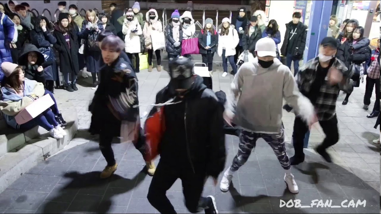 180109 디오비 DOB 홍대공연 / 소개(introduce) + 방탄소년단 - MIC drop