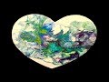 Acrylic Pour Fluid Art Video of a Dutch Pour on a Wooden Heart