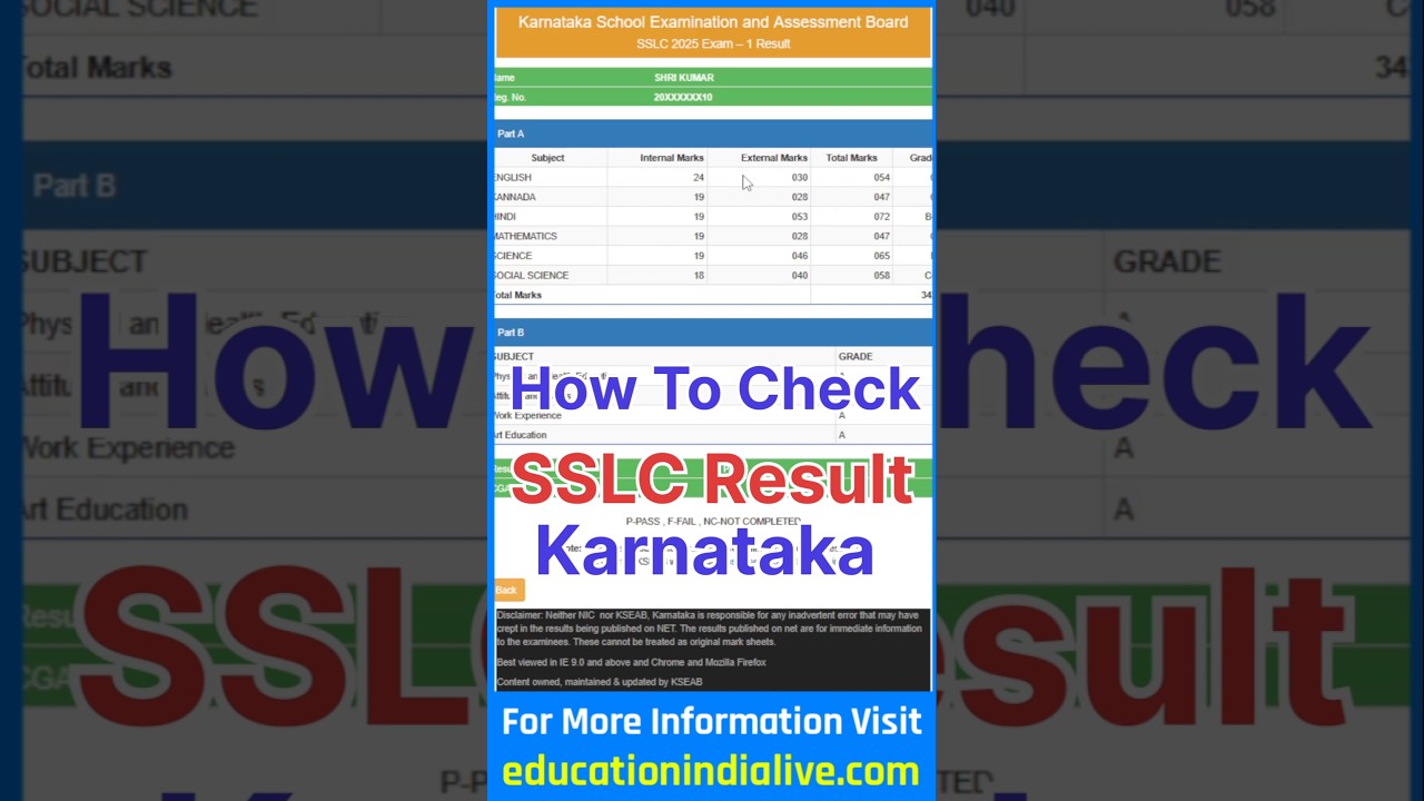 SSLC Result How To Check ? How To Check SSLC Result 2025