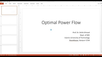 Optimal power flow intro
