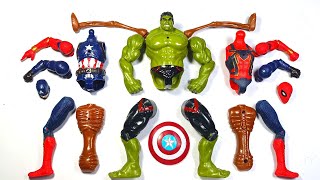 Assemble Avengers Toys | Hulk Smash VS Spider-Man VS Captain America VS Siren Head - Avengers