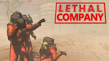 Lethal Company with a mod to play more than 4 players.