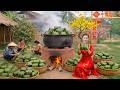 Vietnamese New Year Village Life: Decorating the House - Making Traditional Chung Cakes