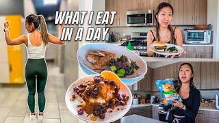 What I Eat In A Day | Korean + American Dishes on a 1,500 Calorie Diet
