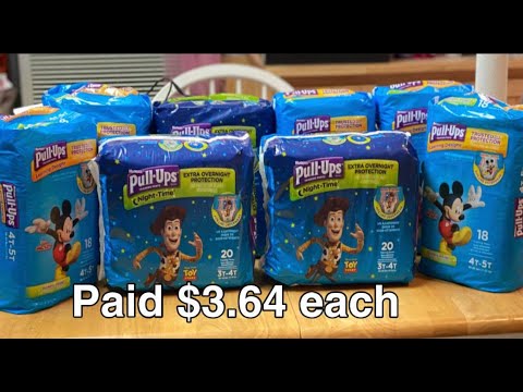 Huggies Deals with Digital Coupons| Snug & Dry $2.99 each | Pull-Ups $3.64 each |