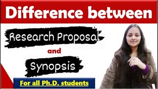 Difference between research proposal and synopsis