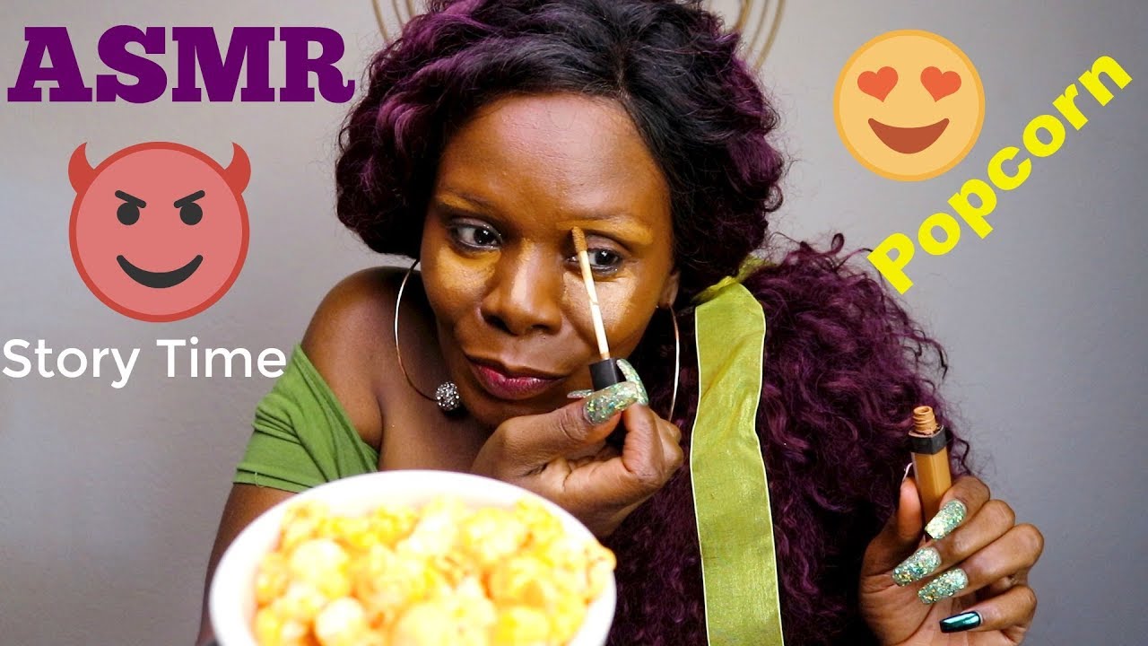 Popcorn/Hot Sauce ASMR Makeup Storytime 😱 YouTube