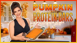 Delicious & Nutritious! 😍💪 Easy-to-Make Pumpkin Protein Bars 🎃