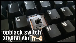 Opblack Typing Sound Monstargear Xo K80 Alu Fr4 옵블랙