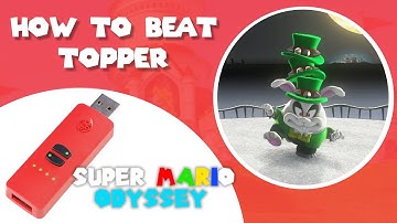 SUPER EASY Beating TOPPER in SUPER MARIO ODYSSEY First Try (SPEED RUN)