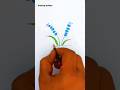 blue-bell flowers easy drawing | 🧡 drawing insiders #youtubeshorts #shorts