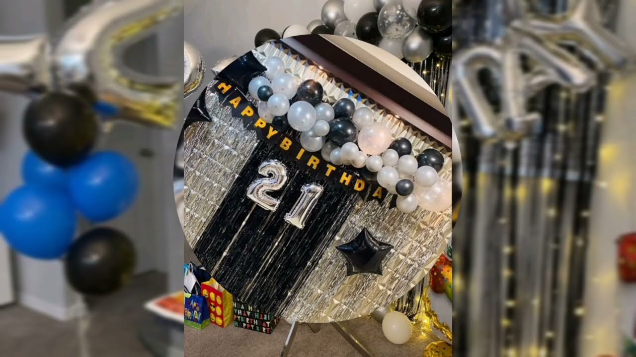 Silver Party Decoration Ideas /Birthday Party Decorations 