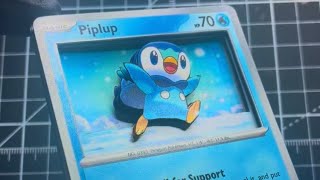 How to make a Pokemon 3D card with just 3 cards