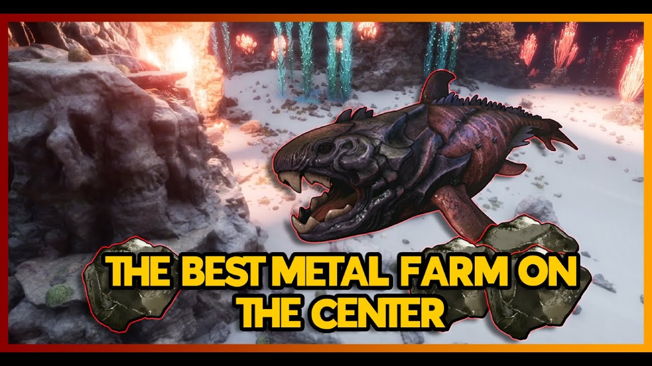 THE BEST WAY TO GET METAL ON THE CENTER ARK SURVIVAL ASCENDED - YouTube