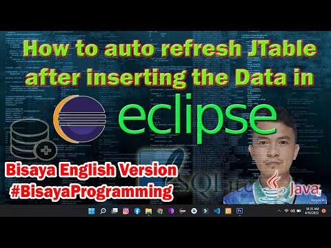 How to make Auto refresh JTable after inserting the Data in Java Eclipse IDE - Bisaya Programming
