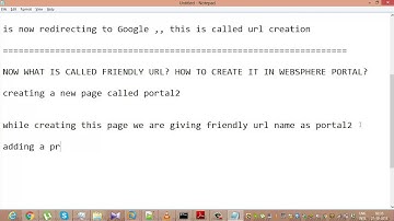 Friendly url and url creation difference in websphere portal