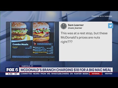McDonald's branch charging 18 for a Big Mac meal