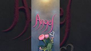 Angel ❤️ Beautifully written with sand | Satisfying sand calligraphy & relaxing ASMR #art #angel