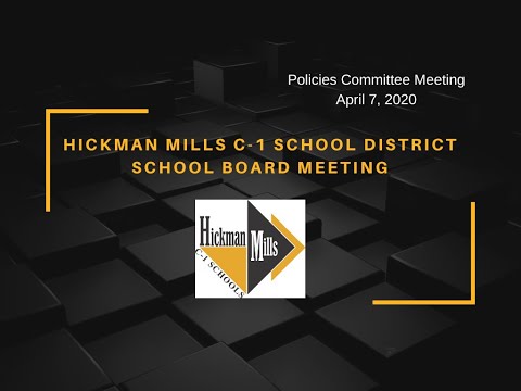 Policies Committee Meeting: April 7, 2020