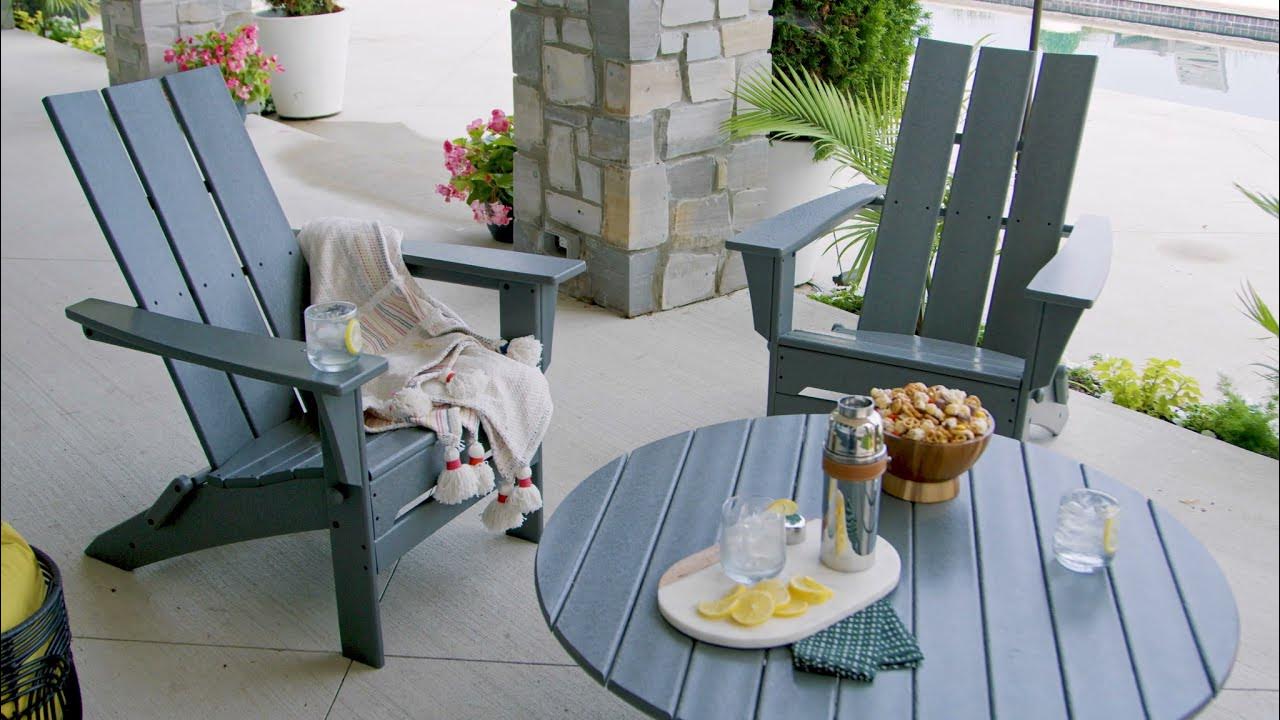 POLYWOOD® Modern Folding Adirondack MNA110 YouTube