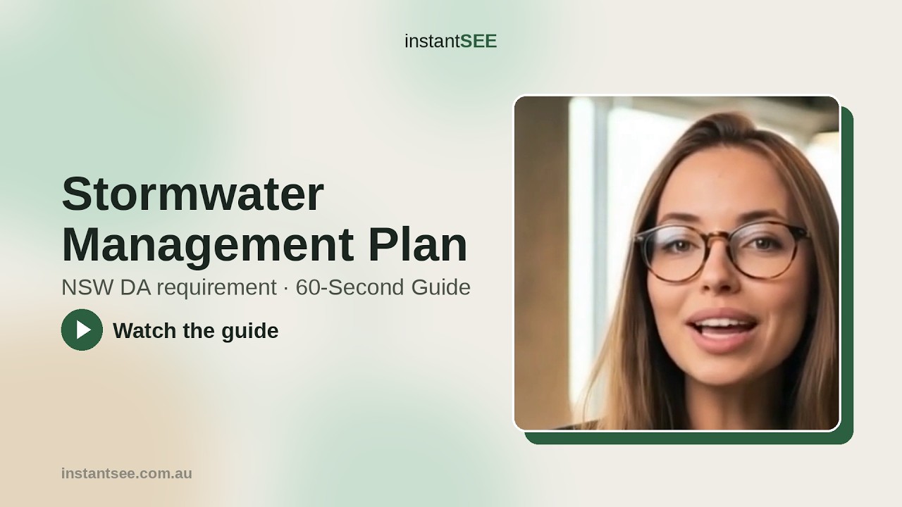 Stormwater Management Plan for a NSW DA