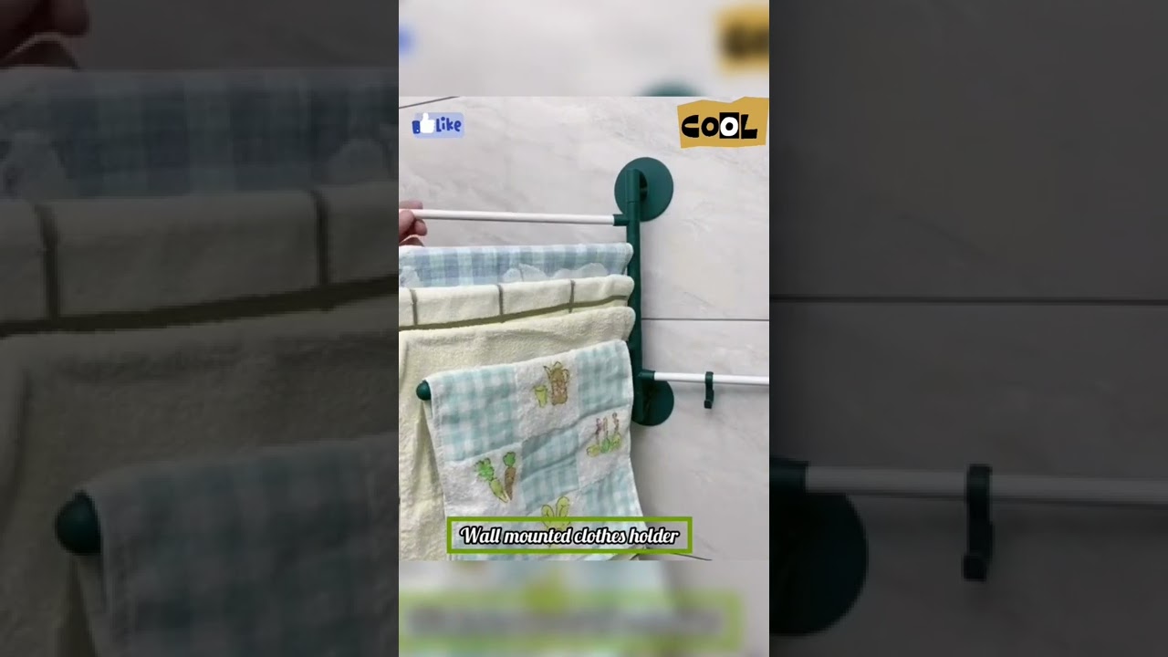 Wall mounted clothes holder |  Modern amazing home gadget | home appliance | home utensil