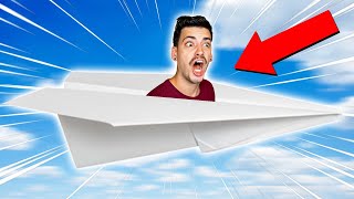 I Flew A PAPER AIRPLANE?! (Paper Sky)