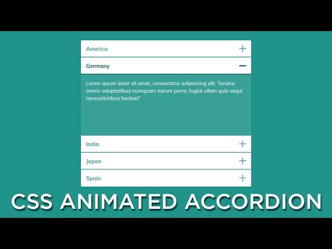 HTML Accordion | HTML Create faq | Panel tap create in html