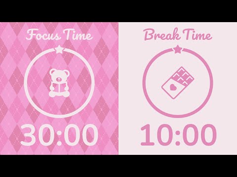 30 10 Pomodoro Timer With Pink Noise 2 Hour Study With Me For Deep Focus ADHD 