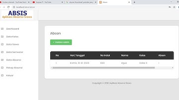Sistem Informasi Absensi Siswa Berbasis Web