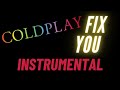 Fix you coldplay  instrumental backing track