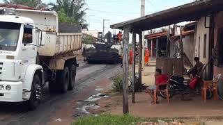 RUA SÃO LUIS SENDO PAVIMENTADA