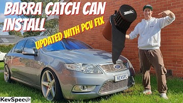 HOW TO INSTALL A STREET SPEC OIL CATCH  CAN TO YOUR BA-FGX  BARRA , {updated with pcv instructions }
