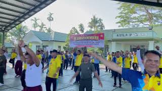 OLAHRAGA BERSAMA TNI POLRI