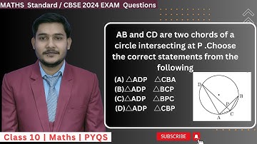 AB and CD are two chords of a circle intersecting at P .Choose the correct statements from the