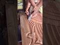 Wood Carving Art by Hand 🚪 Woodworking Design Skills #shots