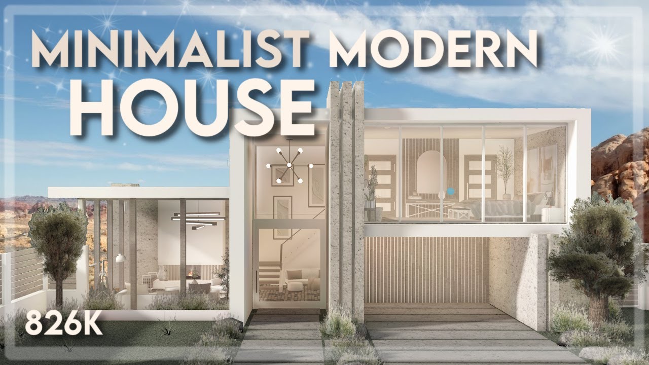 Bloxburg | Minimalist Modern House - Speedbuild
