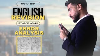 English (Master 2 BBA) - Error Analysis (مراجعة لمقياس تحليل الأخطاء)