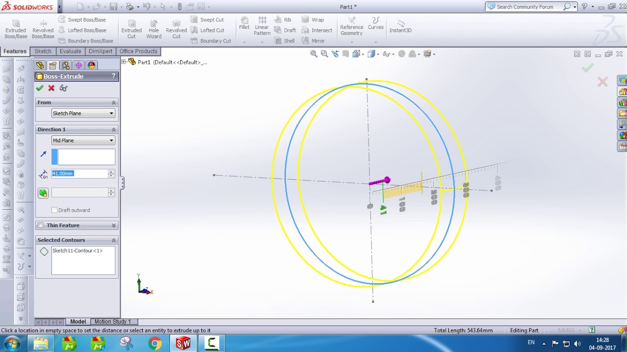 Solidworks Tutorial.....How To Use Circular Pattern Tool.