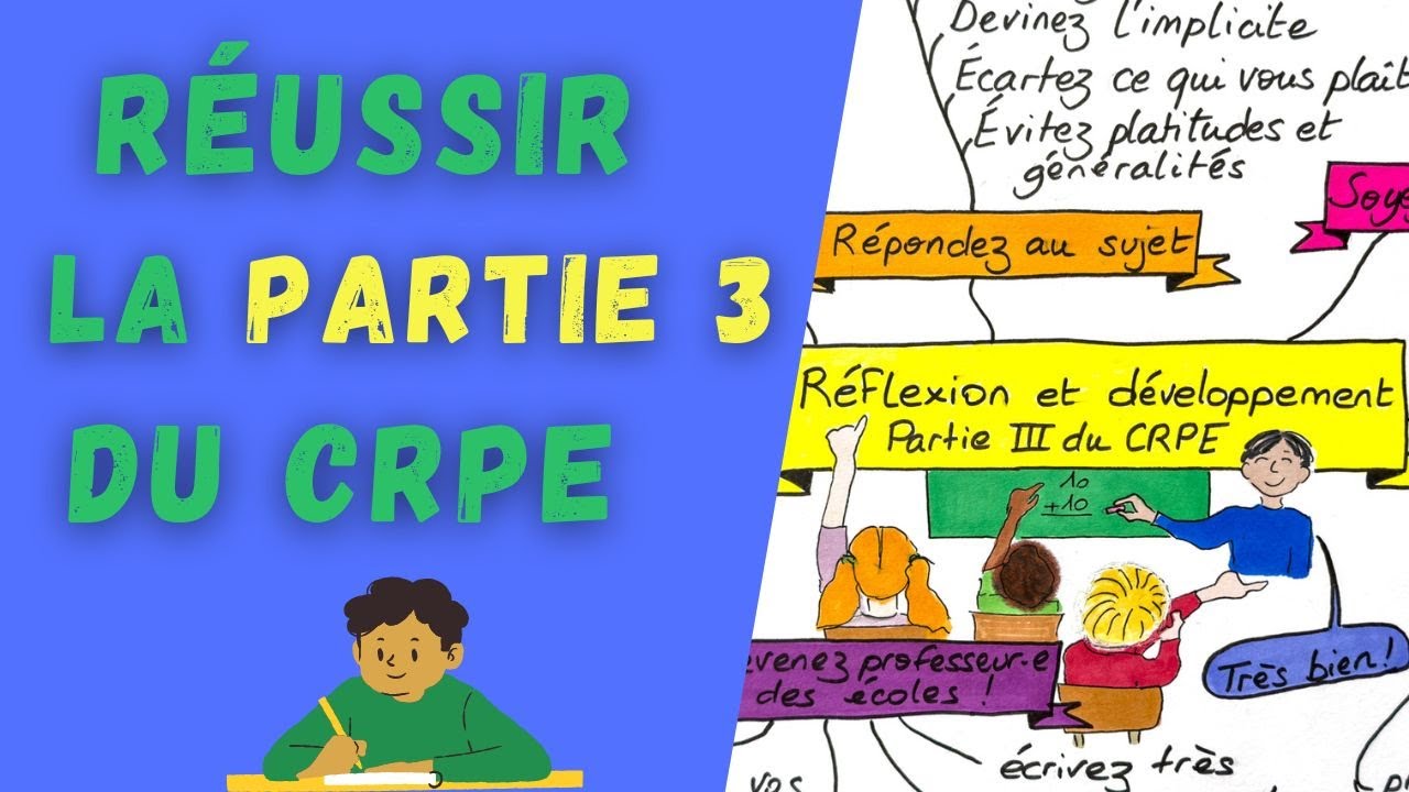Réussir la 3e PARTIE du CRPE de français en 2025 : réflexion et développement