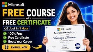 🔴Free Courses + Certification by Microsoft | Just in 1 Hour | Apply Now 🔥