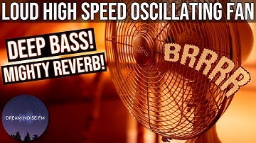 POWERFUL REVERBED OSCILLATING FAN NOISE FOR SLEEPING 😴 | BLACK SCREEN