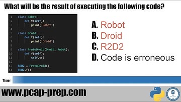 Python PCAP certification - Practice Tests. Sample Question #5. www.pcap-prep.com