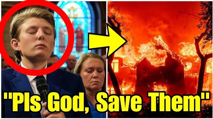 Barron Trump's Prayer for Los Angeles Wildfire Victims Brings Tears to Everyone's  Eyes - YouTube