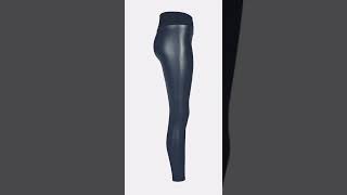 Schwarz Leder Leggings