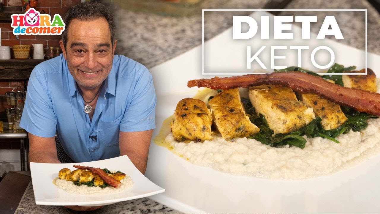 EXQUISITO Puré de COLIFLOR con Pollo y Tocino: Dieta Keto | Omar Fierro