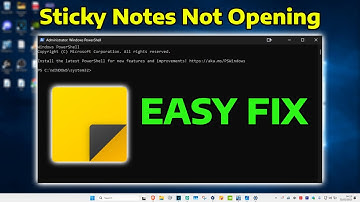 How To Fix Sticky Notes Won