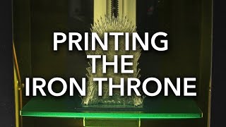 Game of Thrones Iron Throne 3D Printing Time Lapse