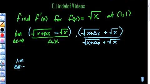 Using the Derivative to Find the Slope at a Point Square Root Function